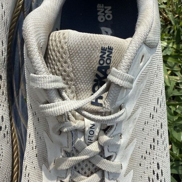 Hoka One One Clifton 7 Men Sz 11.5 Shoes Almond Milk 1110508 TVID Sneakers READ - Picture 9 of 11